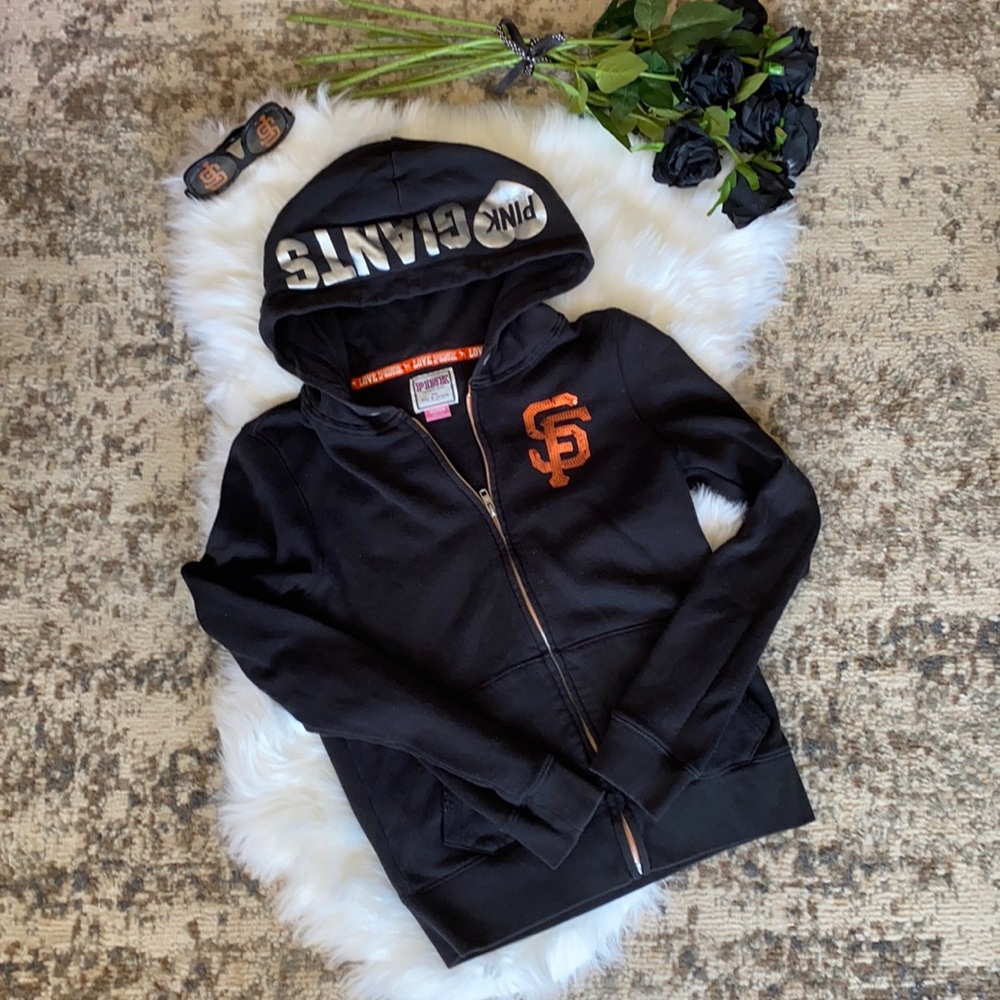 PINK Victoria’s Secret SF Giants Sequin Zip Hoodie